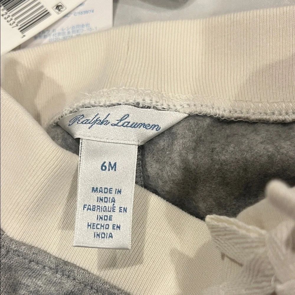 NWT Ralph Lauren Gray Baby Outfit SIZE 6 months